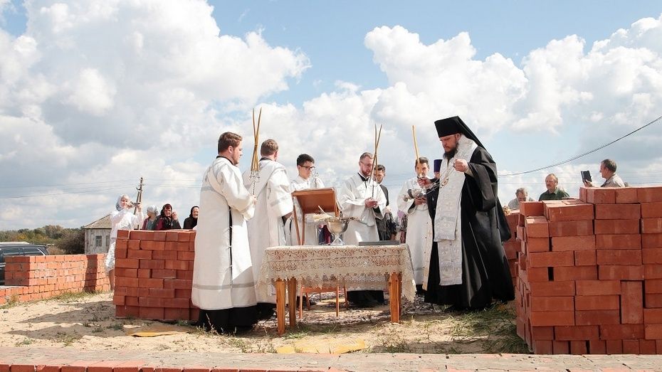 В борисоглебском селе Макашевка возобновили строительство храма