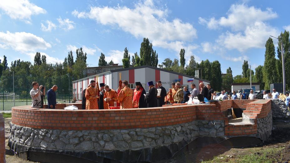В Борисоглебске освятили закладной камень в храме, строящемся в честь подвига погибших в СВО